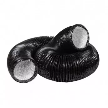 Aluminiu ondulat negru 127mm