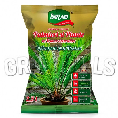 Субстрат Torfland для пальм и растений с декоративными листьями 2.5 л