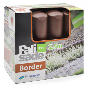 Palisadă de grădină (maro) 2,5 m