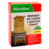 Pregatire pentru fose septice, chiuvete si toalete din curte Bros Microbec Ultra 4 buc x 30 g