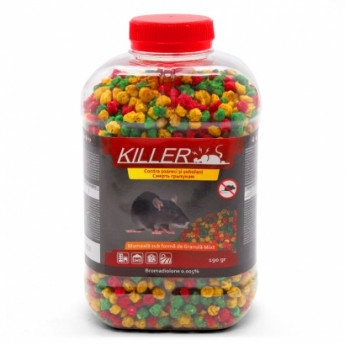 Momeală ucigașă împotriva șoarecilor și șobolanilor (granule mixte) 190 g