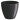 Ghiveci decorativ antracit 9 l