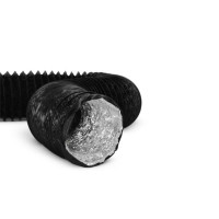 Aluminiu ondulat negru 102mm