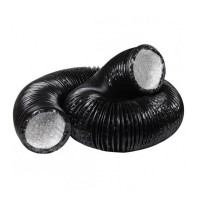 Aluminiu ondulat negru 127mm