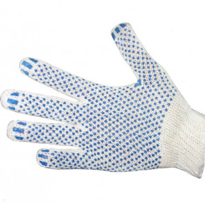 Mănuși de lucru 3 fire cu PVC (puncte) clasa 10