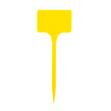 Etichetă galbenă din PVC 8 × 4 × 17 cm pentru plante